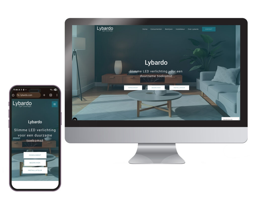 mockup website lybardo.com